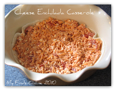 Cheese Enchilada Casserole / myfindsonline.com