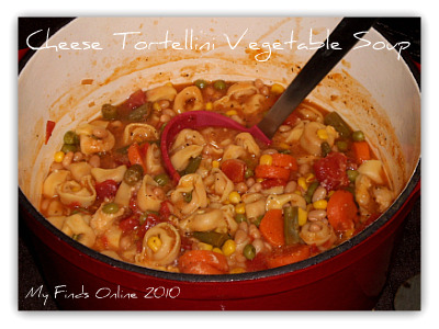 Cheese Tortellini Vegetable Soup