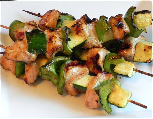 Honey Soy Grilled Chicken Kabobs