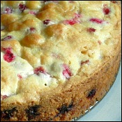 fast and festive cranberry cake