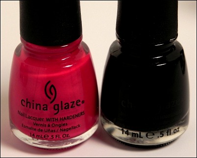 china glaze go crazy red and liquid leather