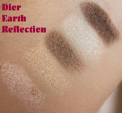Dior 5 Couleurs Iridescent Eyeshadow Palette - Earth Reflection swatches