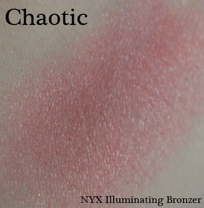 NYX Illuminating Body Bronzer Swatch In Chaotic