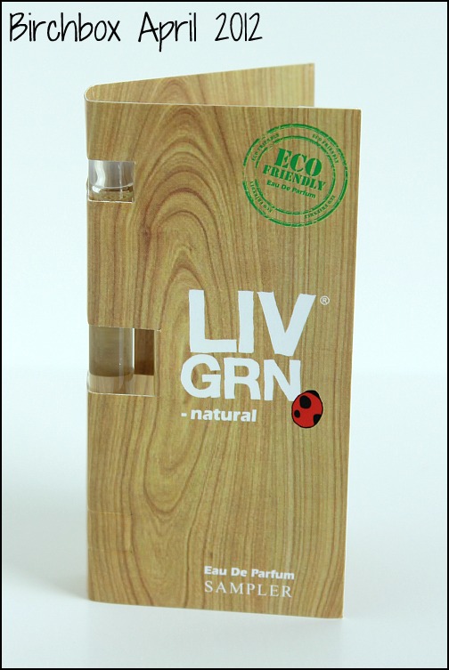 Liv Grn natural fragrance sample birchbox