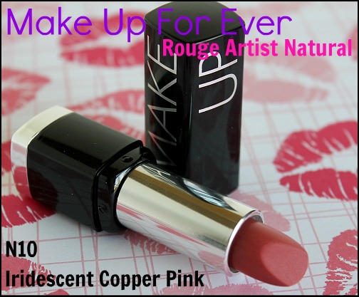 MAKE UP FOR EVER ROUGE ARTIST NATURAL Moisturizing Soft Shine Lipstick -  Iridescent Copper Pink - Reviews