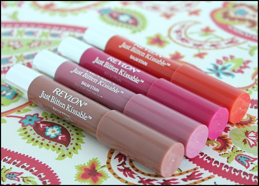 Revlon Just Bitten Kissable Lip Balm Stain in Honey, Precious, Sweetheart and Rendezvous