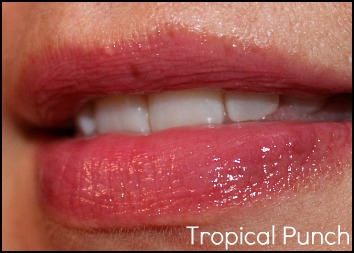 Stila tropical punch lip glaze swatch