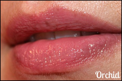 Mally orchid lip gloss swatch