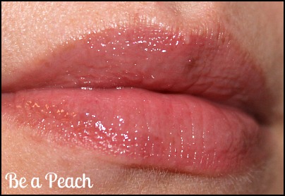 mally be a peach lip gloss swatch