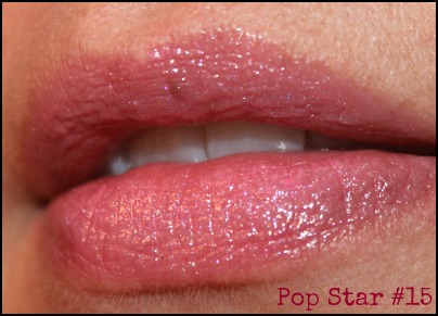Sephora Rouge Shine Lipstick #15 pop star swatch