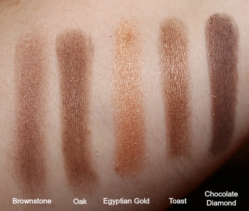 Mally In The Buff Eyeshadow swatches