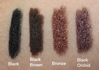 Tarte Treat Yourself to Gorgeous cashmere waterproof eyeliner swatches