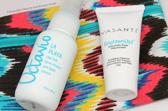 Octavio La Playa Sea Salt Spray and Vasanti BrightenUp! Enzymatic Face Rejuvenator / myfindsonline.com