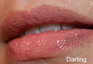 tarte darling lip gloss swatch