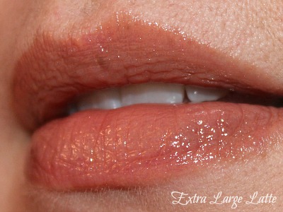 NYC extra large latte lip gloss swatch
