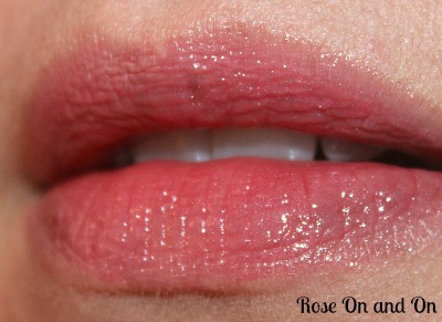 loreal colour riche caresse shine stain rose on and on swatch