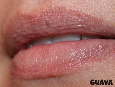 korres guava lip butter swatch