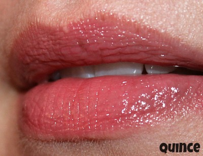 korres quince lip butter swatch