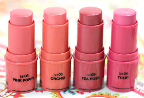 NYX Stick Blush: Pink Poppy, Orchid, Tea Rose and Tulip