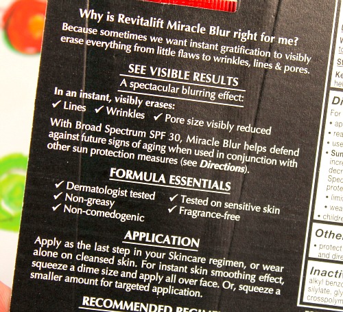 L'Oreal Revitalift Miracle Blur SPF 30 Instant Skin Smoother