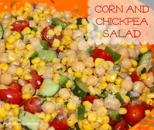 Corn and Chickpea Salad With Cilantro Lime Dressing