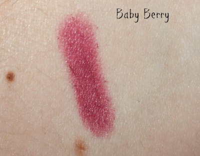 Jordana Baby Berry lip liner Swatch