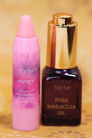 Tarte LipSurgence Lip Tint in Energy and Pure Maracuja Oil
