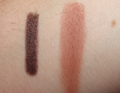Stila Dancing With The Stars Live, Love, Tango eyeliner and blush swatches