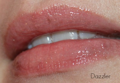 BareMinerals Marvelous Moxie Lipgloss in Dazzler Swatch