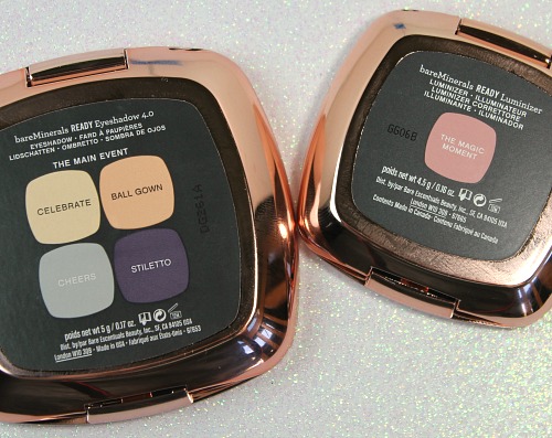 BareMinerals Ready Eyeshadow Quad in The Main Event and Ready Luminizer in The Magic Moment