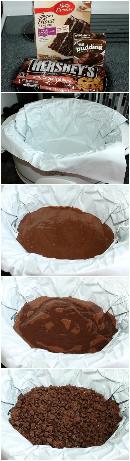 Quick and Easy Crockpot Chocolate Lava Cake / myfindsonline.com