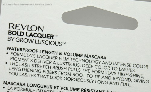 Revlon Bold Lacquer By Grow Luscious Length and Volume Mascara