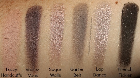Too Faced Boudoir Eyes Soft & Sexy Eyeshadow Collection Swatches