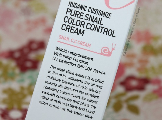 Nuganic Pure Snail Color Control Cream