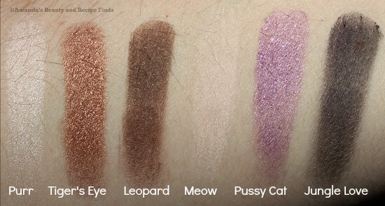 Too Faced Cat Eyes Eye Shadow & Liner Palette Swatches