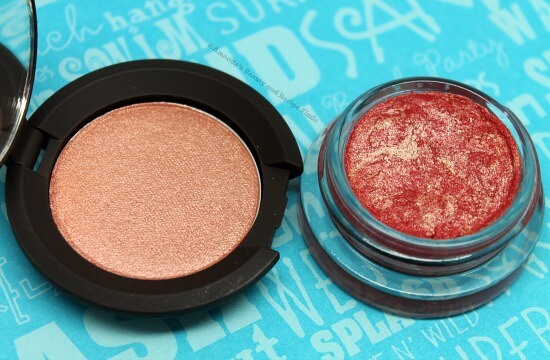 Becca Rose Gold Pressed Shimmering Skin Perfector & Becca Watermelon/Moonstone Beach Tint Shimmer Souffle