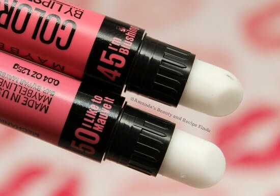 Maybelline I Like To Mauve It and I'm Blushing Color Blur Cream Matte Lip Pencils
