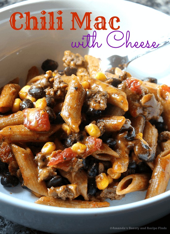 One Skillet Chili Mac with Cheese