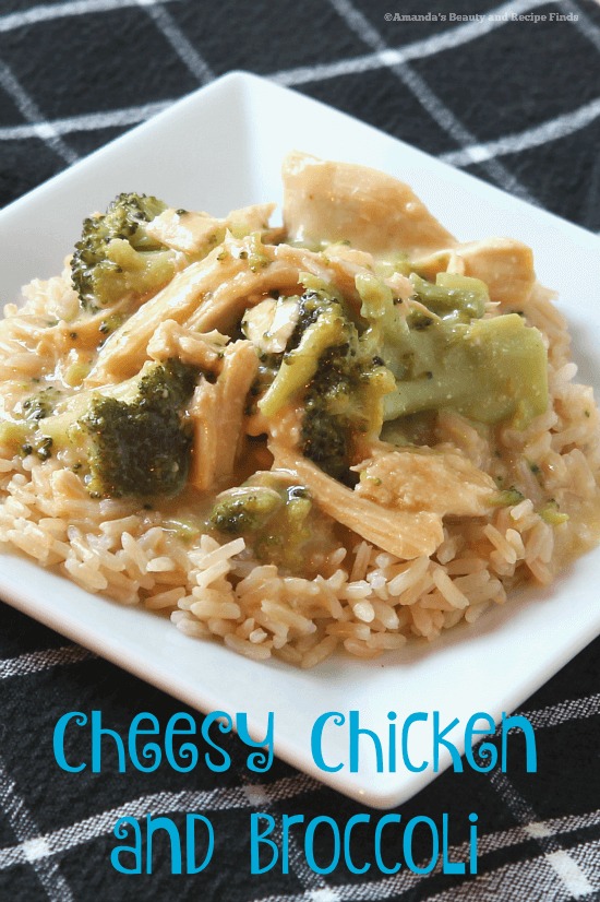 Crockpot Cheesy Chicken and Broccoli Over Rice