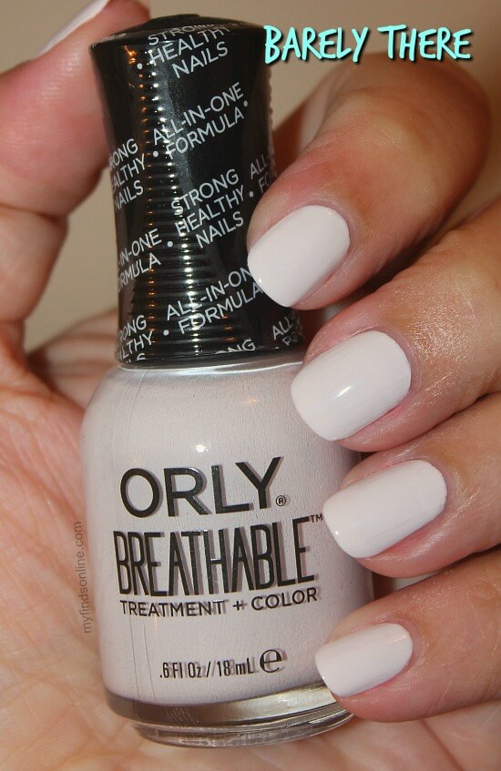 Orly Barely There Breathable Nail Treatment and Nail Polish In One / myfindsonline.com