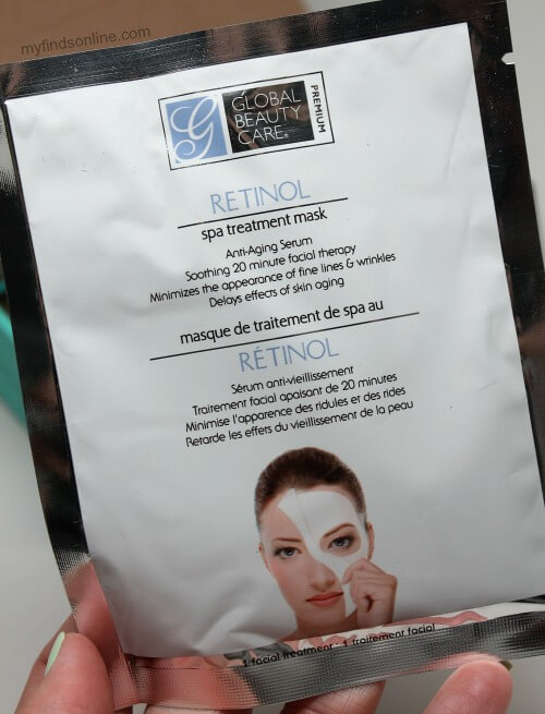 Global Beauty Care Retinol Spa Treatment Mask / myfindsonline.com