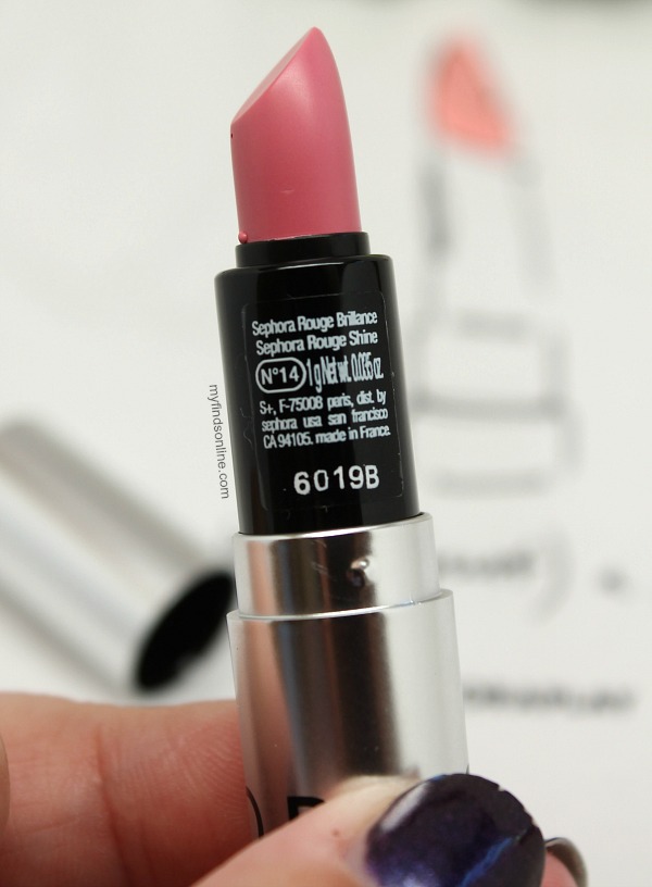 Sephora Rouge Shine Lipstick in Love Spell / myfindsonline.com