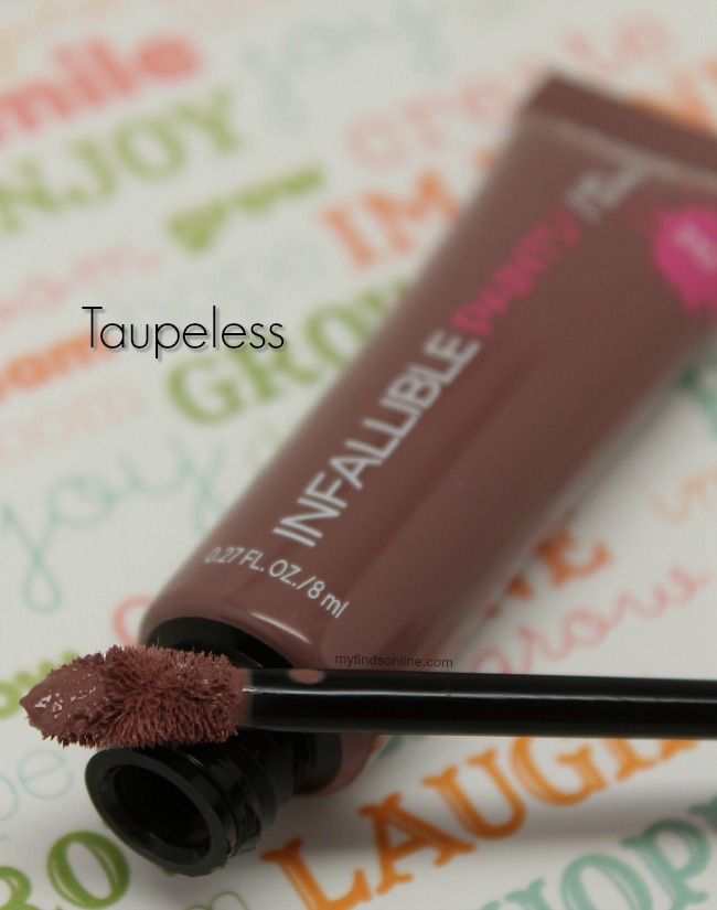 L'oreal Taupeless Infallible Lip Paints / myfindsonline.com