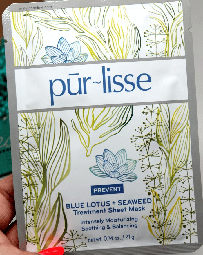 Pur-lisse Blue Lotus Treatment Sheet Mask / myfindsonline.com