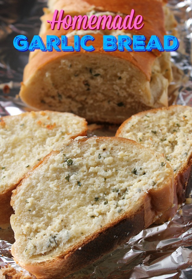 Homemade Garlic Bread - myfindsonline.com