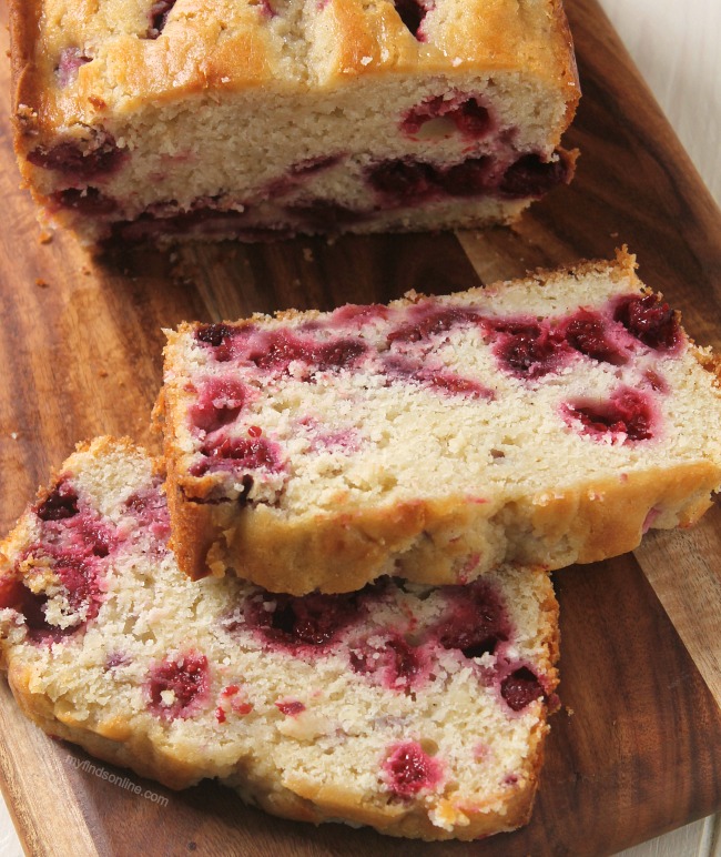 Red Raspberry Muffin Bread