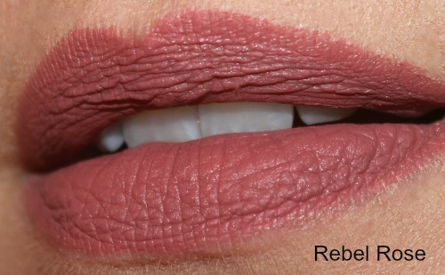 Wet N Wild Rebel Rose Liquid Catsuit Matte Lipstick Swatch / myfindsonline.com