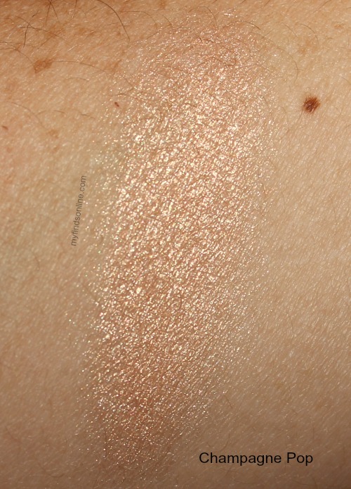Becca Collectors Edition Champagne Pop Shimmering Skin Perfector Swatch / myfindsonline.com