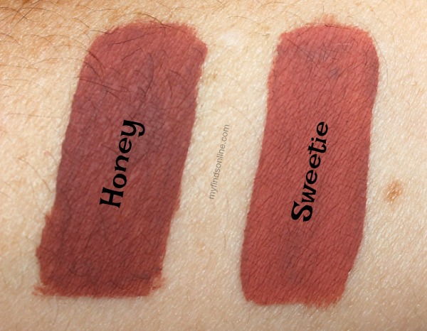 Milani Honey and Sweetie Amore Matte Lip Creme Swatches / myfindsonline.com