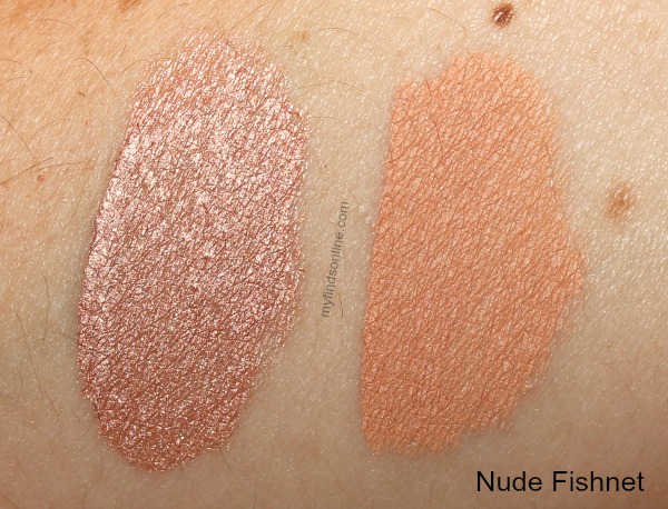 L'Oreal Nude Fishnet Infallible Paints Liquid Eyeshadow Swatches / myfindsonline.com